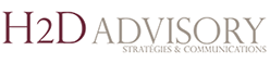 Logo H2D Advisory, Strategy & communication advisory